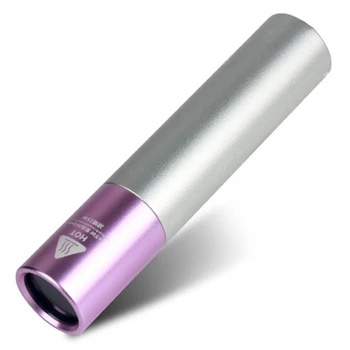  UV LED фенерче 365Nm алуминиева сплав преносим UV фенерче Pet откриване светлина лилаво
