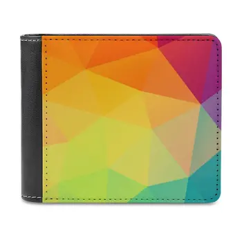 Colorful кристал модел мода кредитна карта портфейл кожени портфейли персонализирани портфейли за мъже и жени тапети многоъгълна