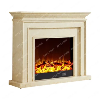 Изкуствен пламък проста имитация мрамор европейски стил камина куриоз кабинет домакинство