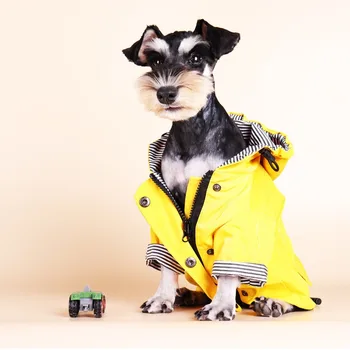 Куче водоустойчив дъждобран Pet яке булдог ветровка пудел мопс Bichon кученце палто дъждобран PU S-5XL високо качество куче дъждобран