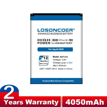 LOSONCOER 4050mAh за Acer Liquid Z520 Liquid Z520 Батерия Dual SIM (P/N BAT-A12(1ICP4/51/65) KT.00104.002) BAT-A12 батерия