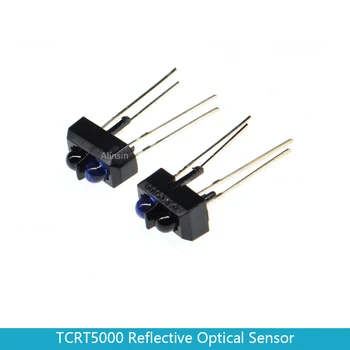 10pcs TCRT5000L TCRT5000 Светлоотразителен оптичен сензор Инфрачервен инфрачервен фотоелектричен превключвател За arduino интелигентен автомобил