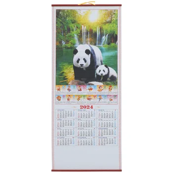 Година на Драконовия календар Лунна хартия 2024 Традиция Китайски нов дом стена висящи