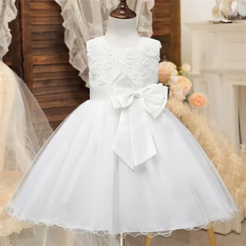 Flower момиче рокли за сватби шаферка носят елегантни деца принцеса първо причастие костюми 3-10Yrs момиче рожден ден Patry рокля