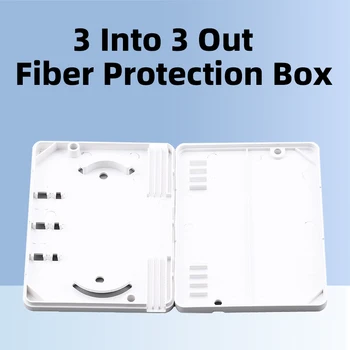 2-жилна кутия за защита от влакна, 2-жилна кутия за защита от кабел за синтез, pp пластмасова бяла, 50pcs / чанта
