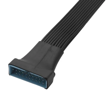 Малък мини USB 3.0 19/20 пинов вътрешен удължителен адаптерен кабел за дънна платка 4.7 инча (4 пакет)
