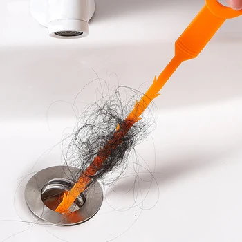 1бр Кухненска мивка за почистване на куки Почистващи пръчки за отстраняване на запушване Канализация Драгиране Пролетна тръба Инструмент за драгиране на коса Аксесоари за баня