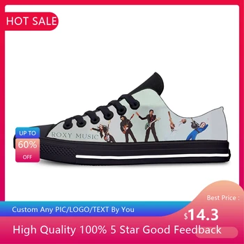 Музика за вашето удоволствие Нисък топ маратонки мъжки дамски тийнейджър ежедневни обувки Roxy платно бягане обувки 3D печат лека обувка