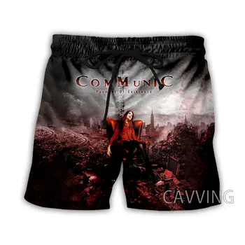 Нова мода Дамски/Мъжки 3D принт COMMUNIC Rock Summer Beach Shorts Streetwear Men Quick Dry Vacation Casual Shorts