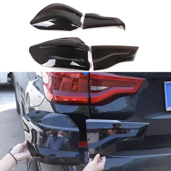 ABS кола задна светлина опушена черна черупка задна светлина подстригване покритие стикери годни за BMW X3 G01 G08 2018-2021 Авто екстериорни аксесоари