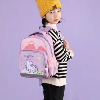 Нова раница еднорог за момичета карикатура розова принцеса училищни чанти детски чанти детска градина книжна чанта Mochila инфантил есколар