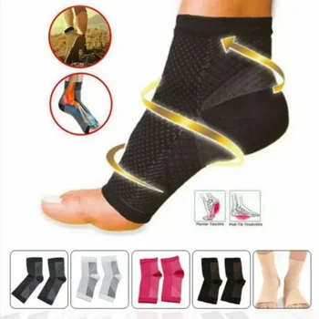 2pcs/Dual Sports глезена компресия чорапи против умора крак покритие дишаща окото крак покритие глезена протектор
