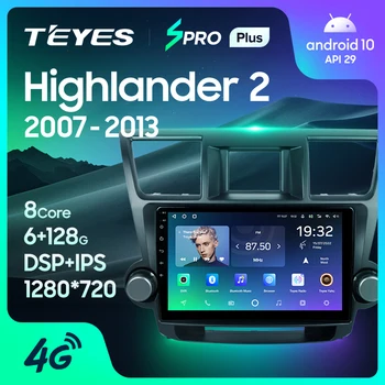TEYES SPRO Plus За Toyota Highlander 2 XU40 2007 - 2013 Автомобилно радио мултимедиен видео плейър Навигация No 2din 2 din dvd