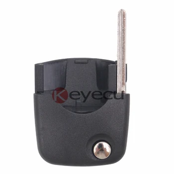KEYECU 10PCS/LOT Подмяна на сгъваем ключ с празна глава за VW V-olkswagen НОВ UNCUT дистанционно ключ острие