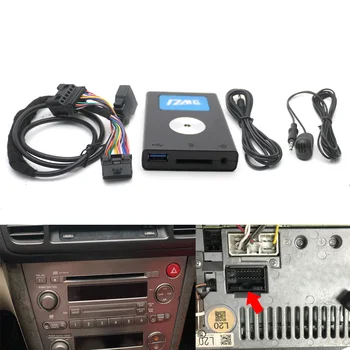 for Subaru Forester Outback Impreza Tribeca 20 пинов CD чейнджър DMC цифров Bluetooth 5 USB AUX адаптер за Kenwood Car Radio Head