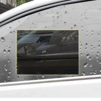 2x Универсален страничен прозорец на автомобила Анти мъгла Дъждоустойчив Protecitve филм Автоаксесоари Дъжд щит страничен прозорец стъклен филм