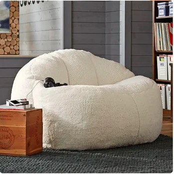 2021 Нова чанта за боб Разтегателен диван Пуф без пълнеж Пълнени гигантски Beanbag Османски релакс шезлонг Татами футон етаж седалка мебели