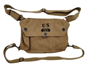 . Световна война реплика WW2 американската армия платно газова маска чанта каки цвят