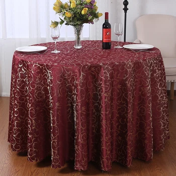 Европейски полиестер жакард маса кърпа трапезна маса бельо парти сватбена декорация дамаска покривка за маса
