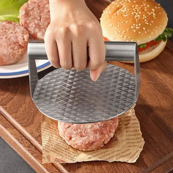 Smash Burger Press Burger Press Patty Maker Неръждаема стомана Незалепващо Професионално топлоустойчиво Burger Smasher Griddle