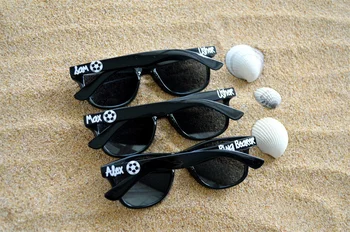 Детски персонализирани слънчеви очила, слънчеви очила за малки деца, младежки очила, слънчеви очила за лятно парти, футболно парти благоприятстват идеите