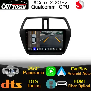 Qualcomm 8Core Android кола GPS радио за Suzuki SX4 JY S-Cross 2012-2016 CarPlay 360 камера 4G LTE стерео оптична HDMI HIFI DSP