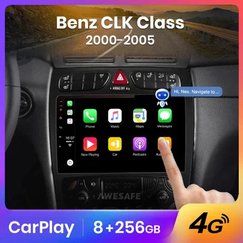 AWESAFE PX9 За Benz CLK Class 2000-2005 Автомобилно радио Мултимедийна навигация 2 din Android 2din Autoradio CarPlay Stereo