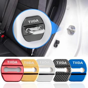 4pcs неръждаема стомана кола стайлинг кола заключване капак за Nissan Tiida c11 TEANA 2019 Аксесоари