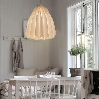 Paper Origami фенер сянка замяна Nordic модерен висящи таван лампа сянка декорация за хол спалня