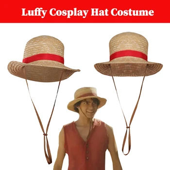 Live Action One Cos Piece Luffy Cosplay шапка шапка костюм подпори възрастни мъже ролеви игри Хелоуин карнавал маскировка костюми аксесоари