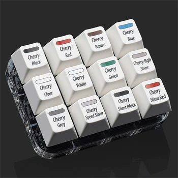 Удобни клавиатури Cherry MX тестер 12-клавиши Механични клавиатури Sampler Стабилен корпус Прецизна рамка за рязане Дропшипинг
