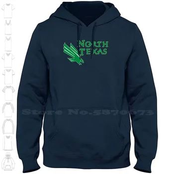North Texas Mean Green Logo Fashion Sweatshirt Hoodie Най-високо качество Графични 100% памучни качулки