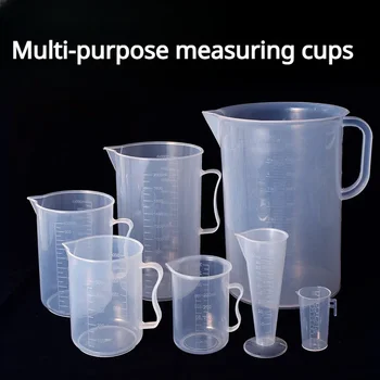 250ml Мерителни чаши Прозрачни градуирани измервателни чаши Кухненско печене Измервателни чаши Кухненски аксесоари с голям капацитет