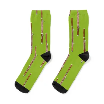 Фагот на зелено Чорапи мъж Коледа чорап забавен подарък Мъжки чорапи Дамски