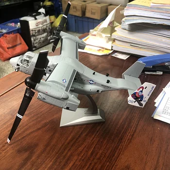 1:72 мащаб V-22 Osprey наклон-ротор хеликоптер изтребител сплав симулация модел декорация възрастен подарък