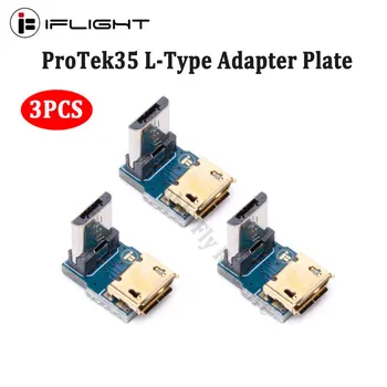 3PCS iFlight Protek35 L-тип адаптерна плоча Micro USB мъжки към женски удължителен плат за RC FPV състезателен полетен контролер