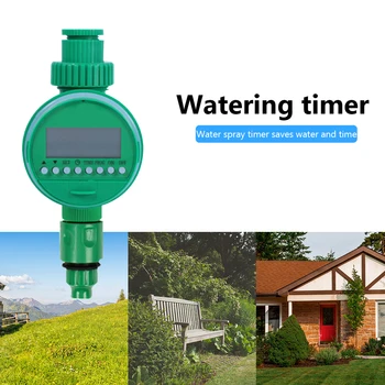 Таймер за напояване с LCD дисплей Градински таймер за вода Автоматичен външен издръжлив зелен преносим интелигентен инструмент за капково устройство