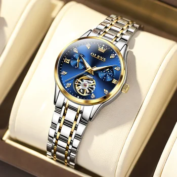 TAXAU Дамски часовници Луксозен Tourbillon стил оригинален автоматичен механичен часовник за жени водоустойчив висококачествен дамски часовник
