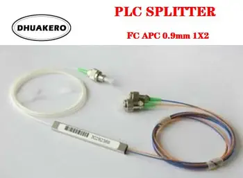 безплатна доставка AB378 2 цвята 1X2 10 бр. PLC FC / APC SM G657A1 PVC 1m FTTH оптичен сплитер