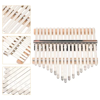 палец пиано аксесоари DIY комплекти 17 -тон тонове Kalimba ключове ръчно изработени метални пръст материал