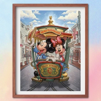 Disney карикатура Мики Мини Маус 5D DIY диамант живопис бродерия кристал картина мозайка деца дома стая декор подарък