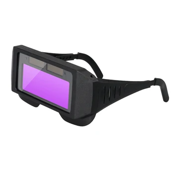 Автоматични очила за затъмняване Силна якост Електрическо заваряване с аргонова дъга Преносими очила за защита на очите на заварчика