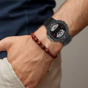 Удебелен за Huami Amazfit T-rex2 лента за часовник устойчив на пот с инструмент за подмяна каишка часовник гривна многоцветен дишащ