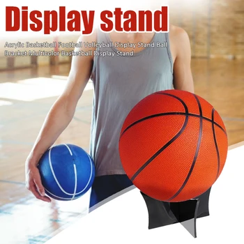 топка дисплей скоба акрилна топка дисплей показване стойка титуляр багажник за футболни топки баскетбол волейбол