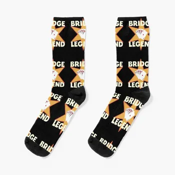 Bridge Legend Bridge Card Game Идеи за подаръци Чорапи Ръгби чорапи зимни смешни чорап баскетболна топка Мъжки чорапи Дамски