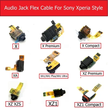 Аудио жак Flex кабел за Sony Xperia X / X компактен / X производителност / XA / XA1 / XA1P / XA1 Ultra / XZ Premium / XZ / XZS / XZ1 / XZ1 мини слушалка