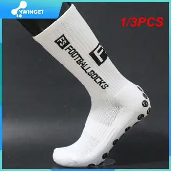1/3PCS Нов стил FS футболни чорапи Кръгла силиконова смукателна чаша Grip Anti Slip Soccer Socks Спортни мъже Жени Бейзбол Ръгби чорапи