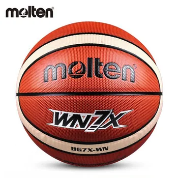 Оригинална разтопена баскетболна топка BGX-WN PU Размер 7/6/5 Младежко вътрешно и външно състезателно обучение Износоустойчив Baloncesto 7