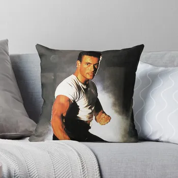 Jean-Claude Van Damme Throw Pillow Customized Hot Sale Luxury Printing 3D Printing Square Pillowcase Throw Pillow Cover 45x45cm
