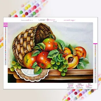 5D Diamond Painting AB DIY Apple Fruit Basket Handmade Cross Stitch Декоративни подаръци Алмазная Мозаика ダイヤモンドアート Decoración Hogar